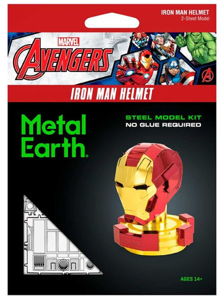 Fascinations Metal Earth Marvel Iron Man Helmet Metal Model Kit